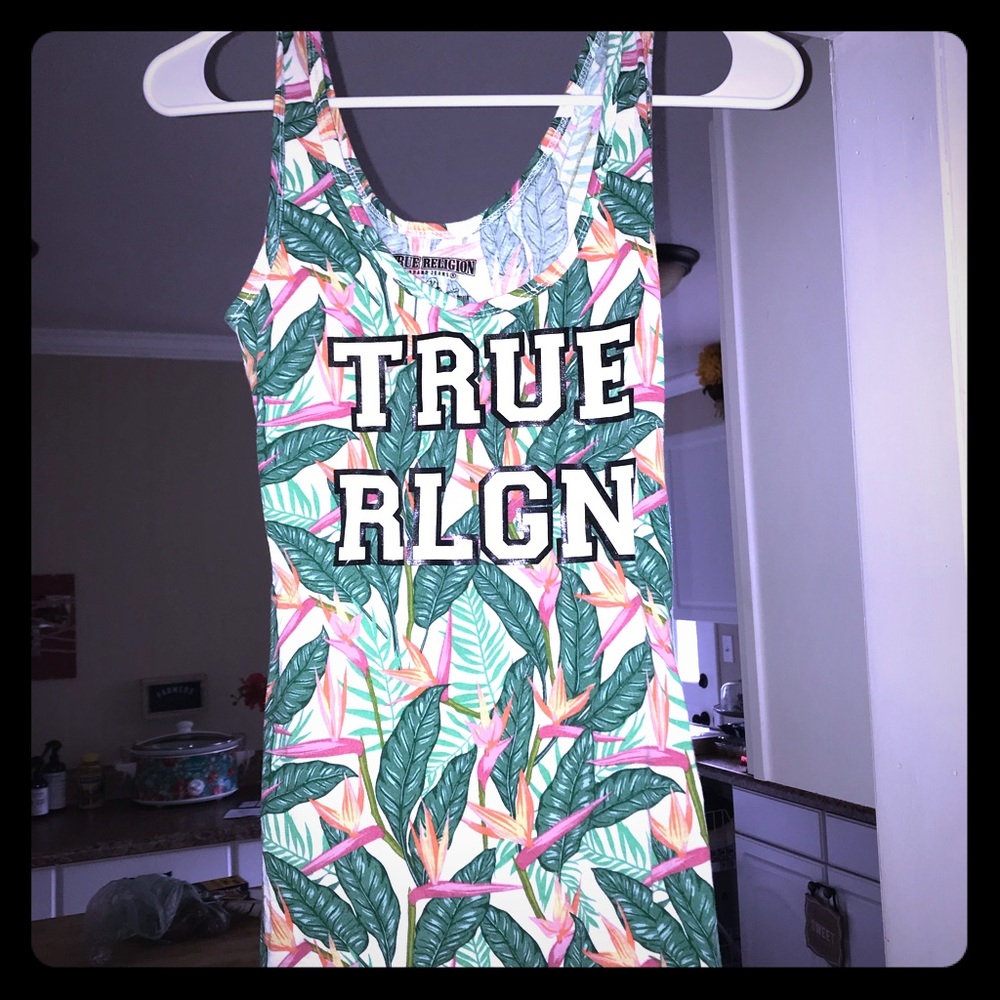 NWOT True religion tank top stretchy size xxs
